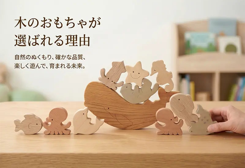 木のおもちゃが選ばれる理由
