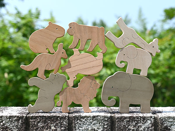ごっこ積み木【動物園のどうぶつ】