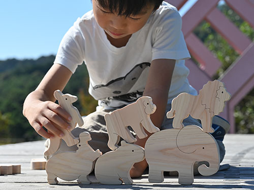 ごっこ積み木【動物園のどうぶつ】