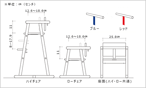 ベビーチェア 匠工芸/寸法