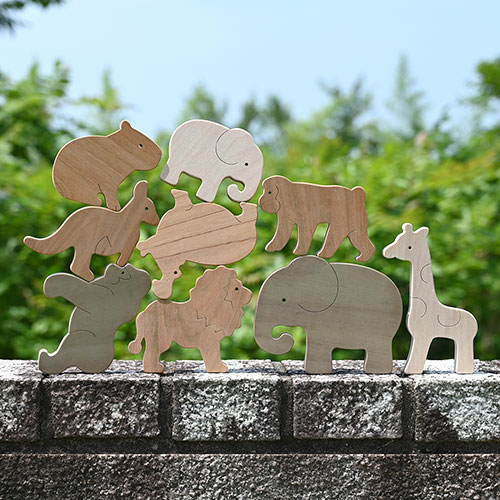 ごっこ積み木【動物園のどうぶつ】