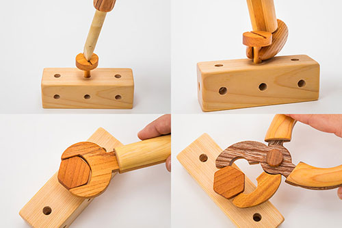 ちびっ子大工道具セット/使用例
