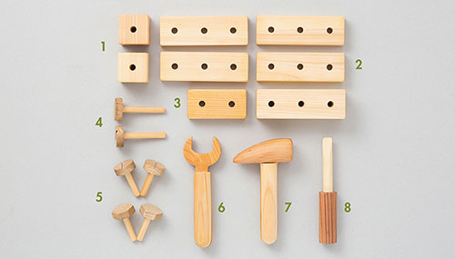 ちいさな大工道具セット/パーツ一覧